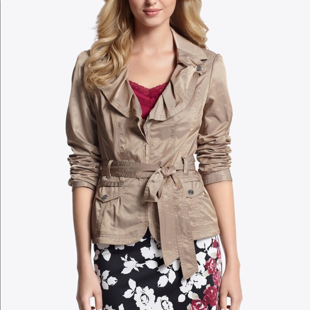 WHBM Ruffles Lapel Jacket
